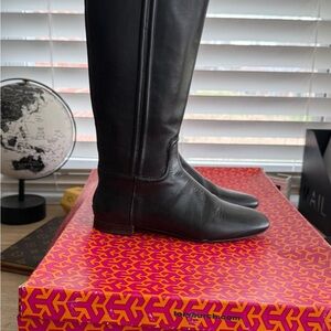 Tory Burch Black Leather Women's Boots